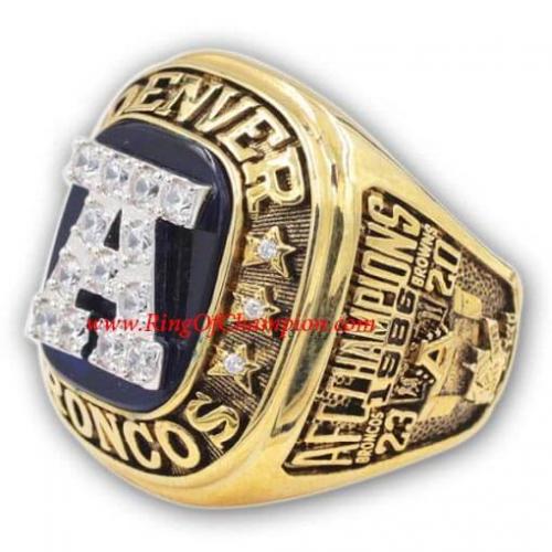 denver broncos championship rings