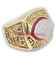 1992 Buffalo Bills America Football Conference Championship Ring, Custom Buffalo Bills Champions Ring