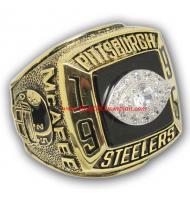 1995 Pittsburgh Steelers America Football Conference Championship Ring, Custom Pittsburgh Steelers Champions Ring