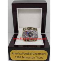 1999 Tennessee Titans America Football Conference Championship Ring, Custom Tennessee Titans Champions Ring