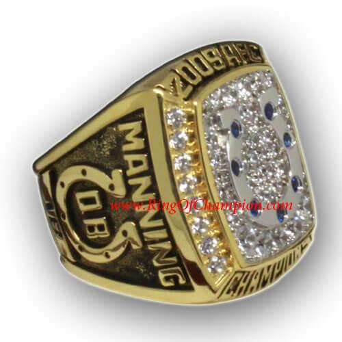 colts 2009 afc championship ring