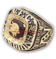 1974 Minnesota Vikings National Football Conference Championship Ring, Custom Minnesota Vikings Champions Ring