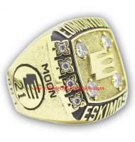 1981 Edmonton Eskimos The 69th Grey Cup Championship Ring, Custom Edmonton Eskimos Champions Ring