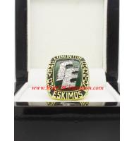 1987 Edmonton Eskimos the 75th Grey Cup Men's Football Championship Ring, Custom Edmonton Eskimo Champions Ring