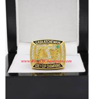 1989 Saskatchewan Roughriders The 77th Grey Cup Championship Ring, Custom Saskatchewan Roughriders Champions Ring