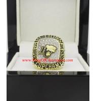 1994 BC Lions The 82nd Grey Cup Men's Football CFL championship ring, Custom BC Lions Champions Ring