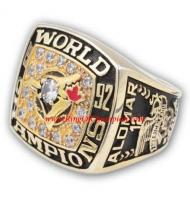 1992 Toronto Blue Jays World Series Championship Ring, Custom Toronto Blue Jays Champions Ring