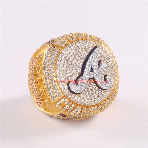 Atlanta Braves' 2021 World Series Ring Flips Open t