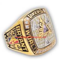 2001 - 2002 Los Angeles Lakers Basketball World Championship Ring, Custom Los Angeles Lakers Champions Ring