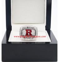 2012 Rutgers Scarlet Knights Men's Football Big East Conference Championship Ring, Custom Rutgers Scarlet Knights Champions Ring