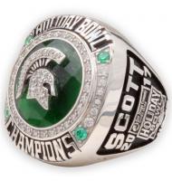 2017 Holiday Bowl Michigan State Spartans Men's Football College Championship Ring