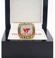2003 Virginia Tech Hokies Men's Football Insight Bowl College Championship Ring
