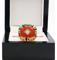 1981 Clemson Tigers NCAA Men's Football National College Championship Ring