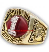 1985 Oklahoma Sooners Men's Football NCAA National College Championship Ring