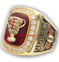 1999 Florida State Seminoles Sugar Bowl Men's Football College Championship Ring