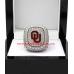 2015 Oklahoma Sooners Men's Football Big 12 Championship Ring, Custom Oklahoma Sooners Champions Ring