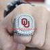 2015 Oklahoma Sooners Men's Football Big 12 Championship Ring, Custom Oklahoma Sooners Champions Ring