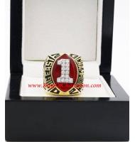 2002 Miami Hurricanes Men's Football Big East Championship Ring, Custom Miami Hurricanes Champions Ring