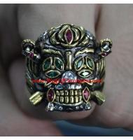2025 The Expendables 4 Expend4bles Stallone Lucky Ring, The Skeleton Skull Lucky Ring, Barney Ross Lucky Ring