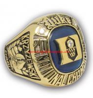 2001 Duke Blue Devils NCAA Men's Basketball National College Championship Ring