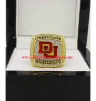 2015 Denver Pioneers NCAA Men's lacrosse College Championship Ring