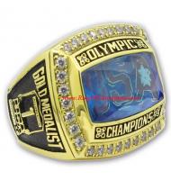 2008 USA Olympics Basketball "Redeem Team" Gold Medal Championship Ring, Replica Olympic Champions Ring