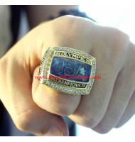 2008 USA Olympics Basketball "Redeem Team" Gold Medal Championship Ring, Replica Olympic Champions Ring