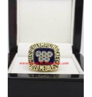 1980 USA Hockey Team Olympic World Championship Ring, Custom Olympic Hockey Champions Ring