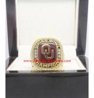 2013 - 2014 Oklahoma Sooners Men's Football National College Championship FAN Ring