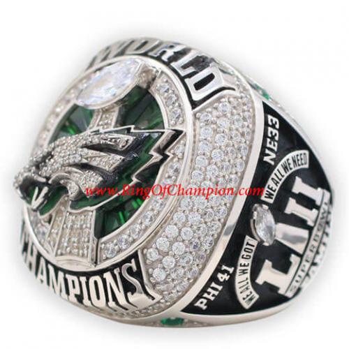 2017 Philadelphia Eagles Super Bowl LII Men's Football World Replica  Championship Ring