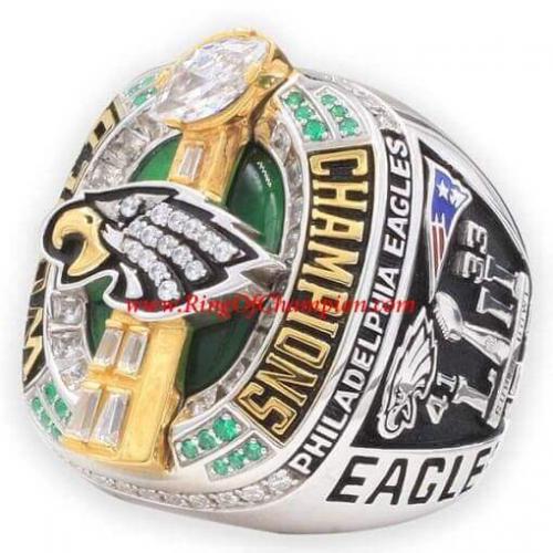 2017 Philadelphia Eagles Super Bowl LII Men's Football World Championship  FAN Ring