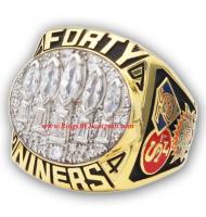 1994 San Francisco 49ers Super Bowl XXIX World Championship Ring, Replica San Francisco 49ers Ring