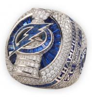 2020 Tampa Bay Lightning Men's Hockey Stanley Cup Championship Ring with Rotating Lightning Bot