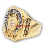 1941 - 1942 Toronto Maple Leafs Stanley Cup Championship Ring, Custom Toronto Maple Leafs Champions Ring