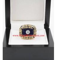 1975–76 Montreal Canadiens Men's Hockey Stanley Cup Championship Ring, Custom Montreal Canadiens Champions Ring