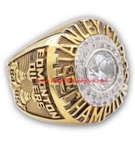 1984 - 1985 Edmonton Oilers Stanley Cup Championship Ring, Custom Edmonton Oilers Champions Ring
