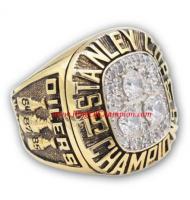 1986 - 1987 Edmonton Oilers Stanley Cup Championship Ring, Custom Edmonton Oilers Champions Ring