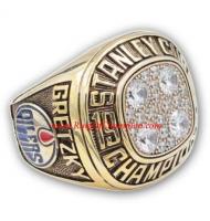 1987 - 1988 Edmonton Oilers Stanley Cup Championship Ring, Custom Edmonton Oilers Champions Ring