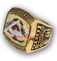 2000 - 2001 Colorado Avalanche Stanley Cup Championship Ring, Custom Colorado Avalanche Champions Ring
