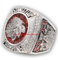  2012 - 2013 Chicago Blackhawks Stanley Cup Championship Ring, Custom Chicago Blackhawks Champions Ring