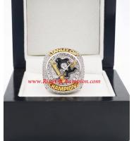  2015 - 2016 Pittsburgh Penguins  Stanley Cup Championship Ring, Custom Pittsburgh Penguins Champions Ring