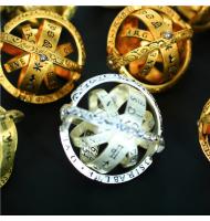 16 Century Astronomical Sphere Ball Ring Cosmic Finger Ring 12 Constellation Rotating Ring