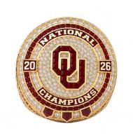 2026 Oklahoma Sooners NCAA Men's Baseball College Custom Name & Number Championship Ring